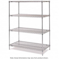 Metro - 2,000 Lb Capacity 4 Shelf Wire Shelving - Starter Unit - Apex Tool & Supply