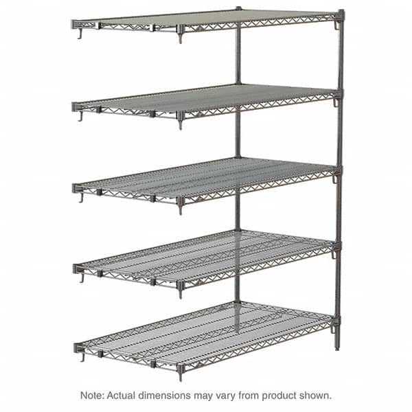 Metro - 2,000 Lb Capacity 5 Shelf Wire Shelving - Add-On Unit - Apex Tool & Supply