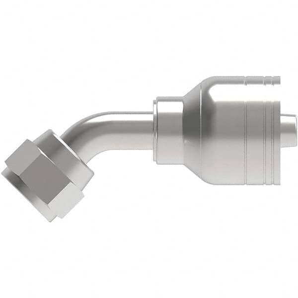 Eaton - Hydraulic Hose Fittings & Couplings Type: Female JIC Swivel, 45 Degree Elbow Hose Diameter: 3/4 (Inch) - Apex Tool & Supply