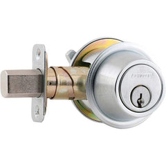 Schlage - Deadbolts Type: Single Cylinder Door Thickness Range: 1-3/8 - 1-7/8 - Apex Tool & Supply