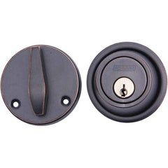 Schlage - Deadbolts Type: Single Cylinder Door Thickness Range: 1-3/8 - 1-7/8 - Apex Tool & Supply