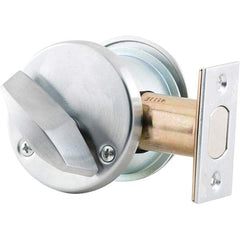 Schlage - Deadbolts Type: Single Cylinder Door Thickness Range: 1-5/8-2 - Apex Tool & Supply