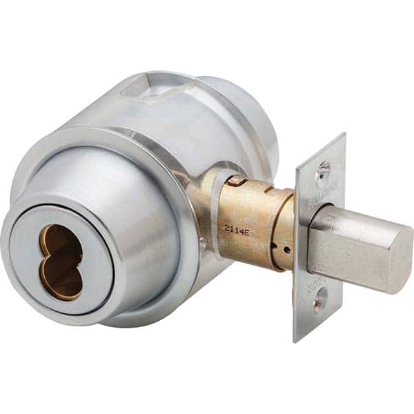Schlage - Deadbolts Type: Single Cylinder Door Thickness Range: 1-5/8-2 - Apex Tool & Supply