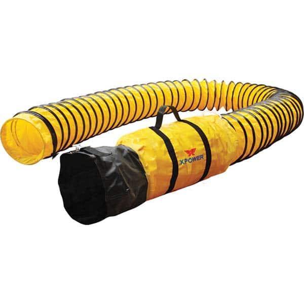 Ventilation Ducting, Vents & Fittings; Product Type: Hose Duct; Hose; Elbow Type: Adjustable Elbow Assembly; Connector Type: Pull Strap; Material: PVC; For Use With: 8″ Ventilator; Length (Feet): 15 ft; Length (Inch): 15 ft; Diameter (Inch): 8 in; Color: