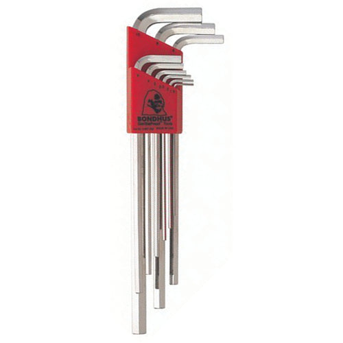 9PC HEX END L-WRENCH SET BRITEGUARD - Apex Tool & Supply