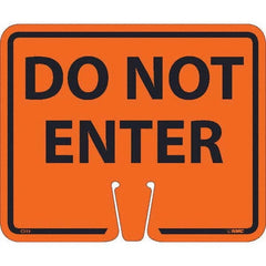 NMC - "Do Not Enter", 12-5/8" Wide x 10-3/8" High, Rigid Plastic Safety Sign - Apex Tool & Supply