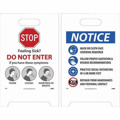 NMC - Cone & A Frame Floor Signs Shape: A-Frame Type: Accident Prevention - Apex Tool & Supply