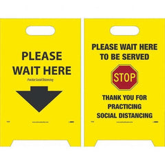 NMC - Cone & A Frame Floor Signs Shape: A-Frame Type: Accident Prevention - Apex Tool & Supply