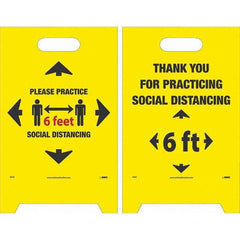 NMC - Cone & A Frame Floor Signs Shape: A-Frame Type: Accident Prevention - Apex Tool & Supply