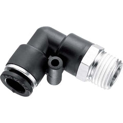 Prevost - Plastic Push-To-Connect Tube Fittings Type: Male Elbow Tube Outside Diameter (Inch): 3/8 - Apex Tool & Supply