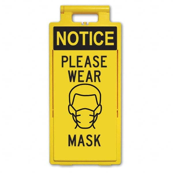 PRO-SAFE - Cone & A Frame Floor Signs Shape: A-Frame Type: Accident Prevention - Apex Tool & Supply