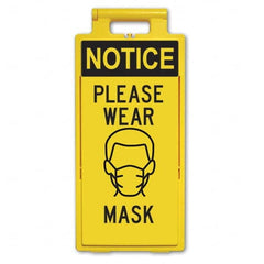 PRO-SAFE - Cone & A Frame Floor Signs Shape: A-Frame Type: Accident Prevention - Apex Tool & Supply