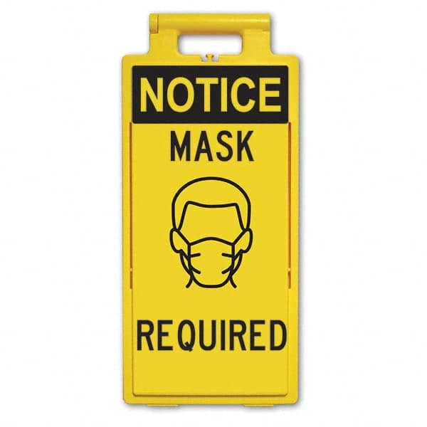 PRO-SAFE - Cone & A Frame Floor Signs Shape: A-Frame Type: Accident Prevention - Apex Tool & Supply