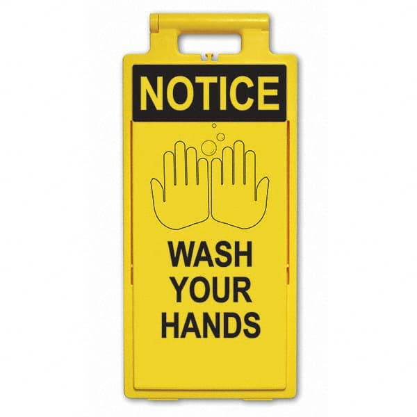 PRO-SAFE - Cone & A Frame Floor Signs Shape: A-Frame Type: Accident Prevention - Apex Tool & Supply