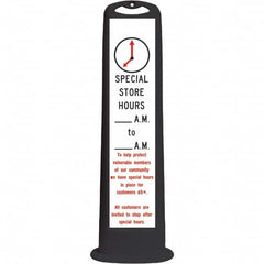 PRO-SAFE - Traffic Barrels, Delineators & Posts Type: Vertical Panel Material: HDPE - Apex Tool & Supply