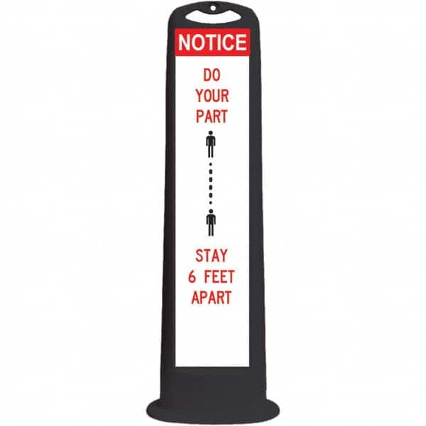PRO-SAFE - Traffic Barrels, Delineators & Posts Type: Vertical Panel Material: HDPE - Apex Tool & Supply