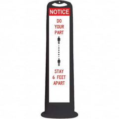 PRO-SAFE - Traffic Barrels, Delineators & Posts Type: Vertical Panel Material: HDPE - Apex Tool & Supply