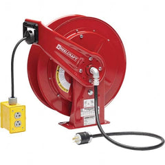Reelcraft - Cord & Cable Reels End Type: Quad Outlet Cable Length (Feet): 100 - Apex Tool & Supply