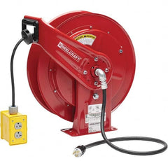 Reelcraft - Cord & Cable Reels End Type: Quad Outlet Cable Length (Feet): 100 - Apex Tool & Supply