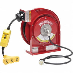Reelcraft - Cord & Cable Reels End Type: Triple-Tap Outlet Cable Length (Feet): 45 - Apex Tool & Supply