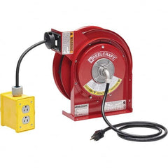 Reelcraft - Cord & Cable Reels End Type: Quad Outlet Cable Length (Feet): 45 - Apex Tool & Supply