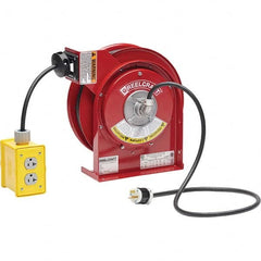 Reelcraft - Cord & Cable Reels End Type: Quad Outlet Cable Length (Feet): 45 - Apex Tool & Supply