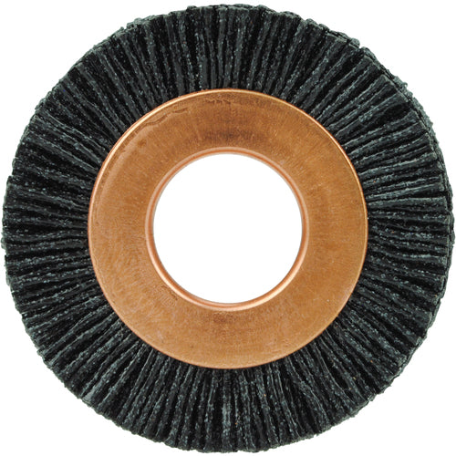 1 1/2″ Diameter - Small Diameter Wheel Brush - 0.026″/120 Grit - 1/2″ Arbor - Apex Tool & Supply