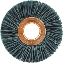 2″ Diameter-1/2″ Arbor Hole - Abrasive Nylon-Copper Center Straight Nylox Wheel - Apex Tool & Supply