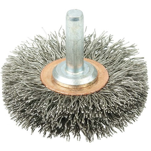 2″ Diameter - Crimped Stainless Confle x Brush - Apex Tool & Supply