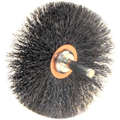 3″ Diameter - Crimped Steel Wire Confle x Brush - Apex Tool & Supply