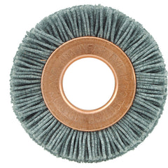 1-1/2″ Small Diameter Nylox Wheel Brush, .022/180, 1/2″ Arbor Hole - Apex Tool & Supply