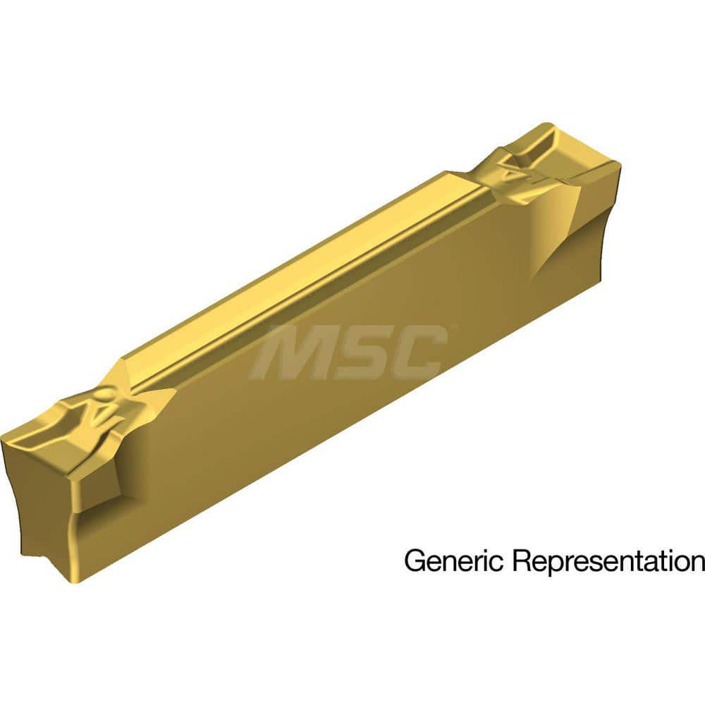 Grooving Insert: GCM8002GF AC830P, Solid Carbide Super FF Finish, Neutral, 8 mm Cutting Width, 25 mm Max Depth, Series GND