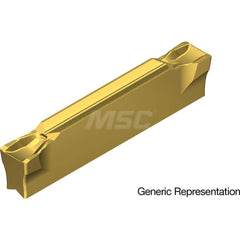 Grooving Insert: GCM7004GG AC830P, Solid Carbide Super FF Finish, Neutral, 7 mm Cutting Width, 25 mm Max Depth, Series GND