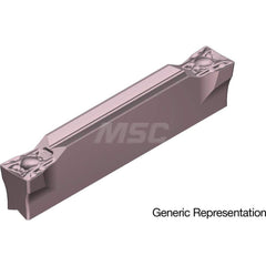 Grooving Insert: GCM2002ML AC520U, Solid Carbide Super ZX Finish, Neutral, 2 mm Cutting Width, 20 mm Max Depth, Series GND