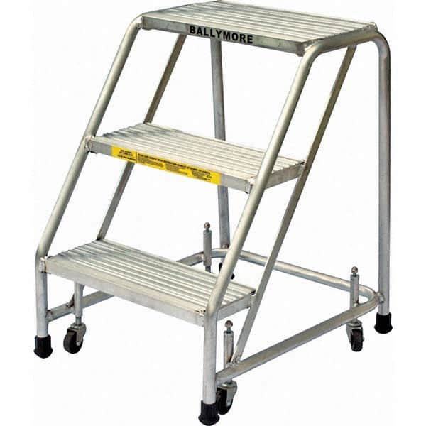 Ballymore - Rolling & Wall Mounted Ladders & Platforms Type: Rolling Style: Spring Loaded Rolling Safety Ladder - Apex Tool & Supply