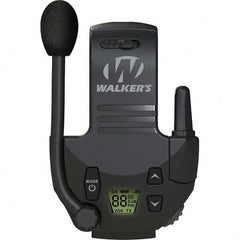 Walkers - Hearing Protection/Communication Type: Earmuff Walkie Talkie Attachment Cup Color: Black - Apex Tool & Supply