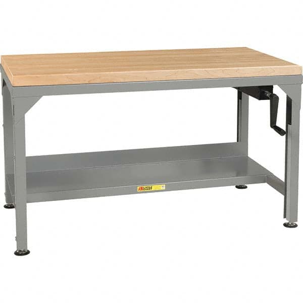 Little Giant - Stationary Work Benches, Tables Type: Work Bench Top Material: Butcher Block Maple - Apex Tool & Supply
