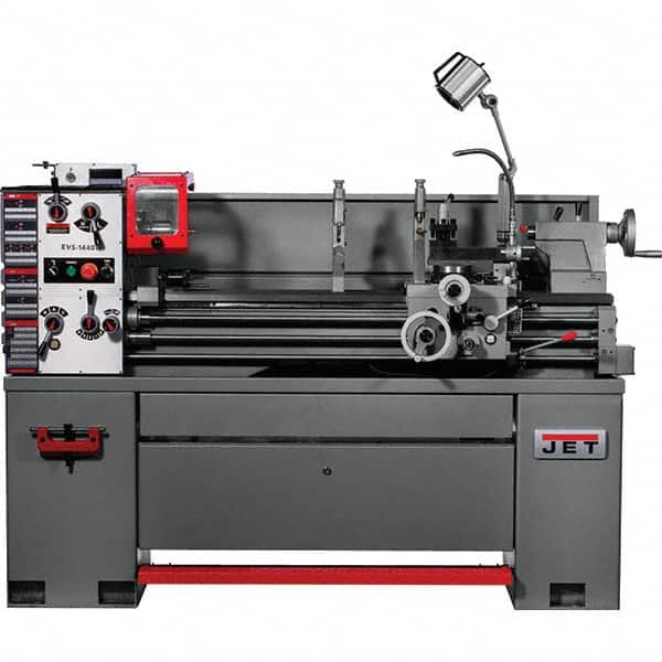 Toolroom Lathe: 14″ Swing, 40″, Electronic Variable Speed 1-1/2″ Spindle Bore Dia, D1-4, 40 to 2,000 RPM, 3 Phase, 230/460V, 3 hp