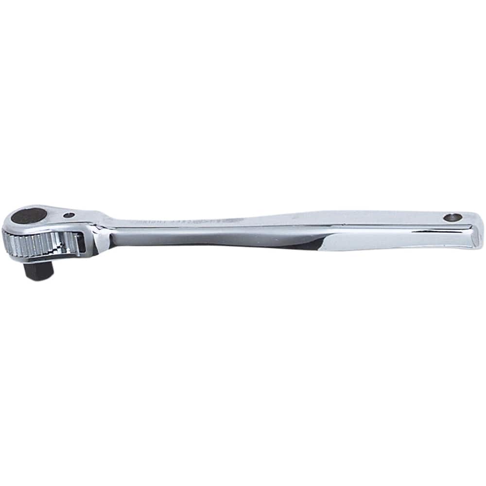 Wright Tool & Forge - Ratchets; Tool Type: Ratchet ; Drive Size (Inch): 1/2 ; Head Shape: Pear ; Head Features: Reversible ; Finish/Coating: Full Polish Chrome ; Overall Length (Inch): 10-1/2 - Exact Industrial Supply