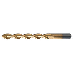 17/64 RHS / RHC HSS 118 Degree Notched Point Parabolic HSS Jobber Drill - TiN