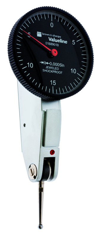 1.26" Face Diameter .0005" Graduation Black Face Dial Test Indicator Model No. 01889018 - Apex Tool & Supply