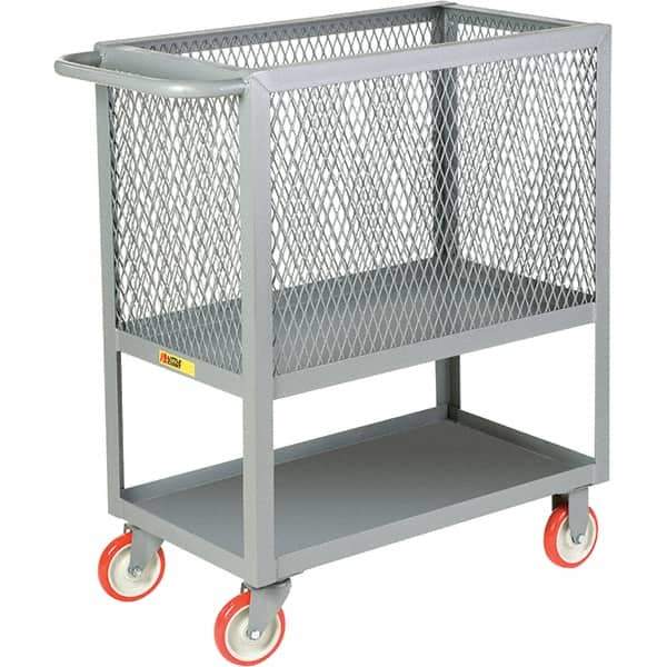 Little Giant - 1,200 Lb Capacity, 1 Shelf, Platform Truck - 48" Long x 24" Wide x 40" High - Apex Tool & Supply