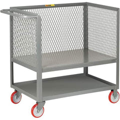 Little Giant - 1,200 Lb Capacity, 1 Shelf, Platform Truck - 48" Long x 24" Wide x 40" High - Apex Tool & Supply