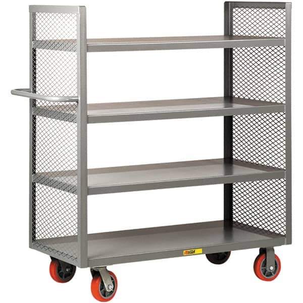 Little Giant - 3,600 Lb Capacity, 4 Shelf, Shelf Truck - 60" Long x 30" Wide x 57" High - Apex Tool & Supply
