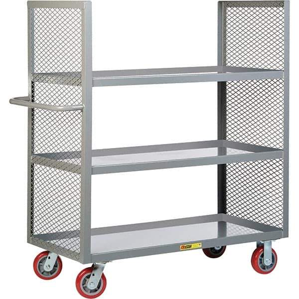 Little Giant - 3,600 Lb Capacity, 3 Shelf, Shelf Truck - 48" Long x 30" Wide x 57" High - Apex Tool & Supply