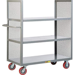 Little Giant - 3,600 Lb Capacity, 3 Shelf, Shelf Truck - 60" Long x 30" Wide x 57" High - Apex Tool & Supply