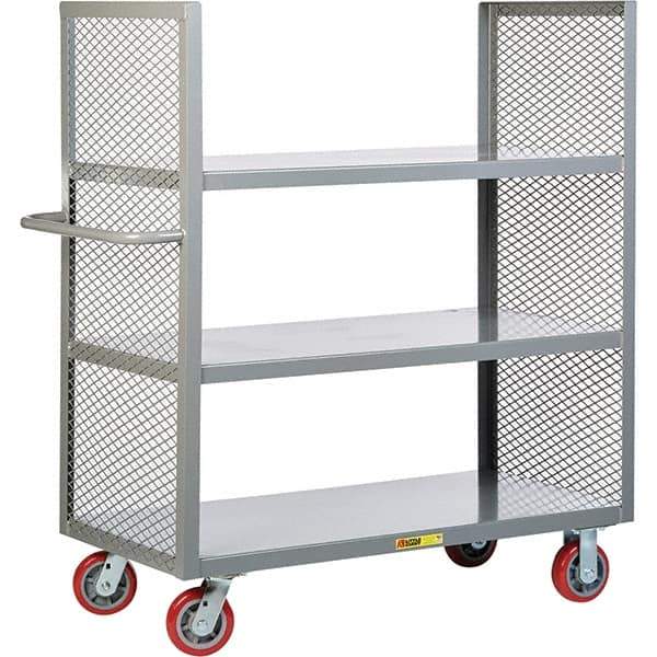 Little Giant - 3,600 Lb Capacity, 3 Shelf, Shelf Truck - 60" Long x 24" Wide x 57" High - Apex Tool & Supply