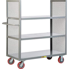 Little Giant - 3,600 Lb Capacity, 3 Shelf, Shelf Truck - 60" Long x 24" Wide x 57" High - Apex Tool & Supply