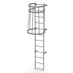 TRI-ARC - Rolling & Wall Mounted Ladders & Platforms Type: Fixed Ladder Style: Safety Cage - Apex Tool & Supply