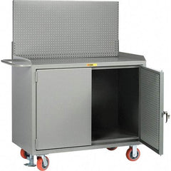 Little Giant - 3,600 Lb Capacity Mobile Workbench with Pegboard Panel - 48" Wide x 43" High - Apex Tool & Supply
